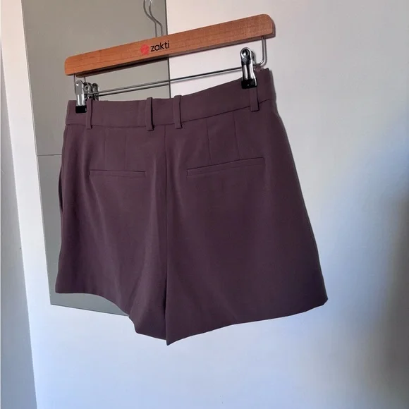 Babaton Pleated Mini Short in Deep Taupe - Picture 9 of 13